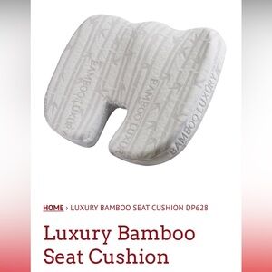 Luxury Bamboo memory foam ortho seat cushion like new!